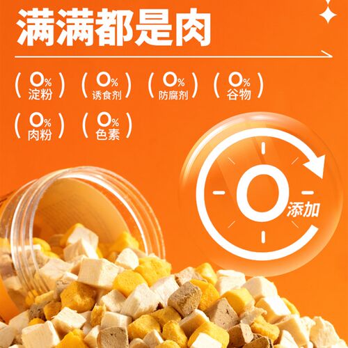 疯狂小狗冻干狗狗肉干零食鸡肉粒蛋黄增肥营养小型犬宠物磨牙训犬