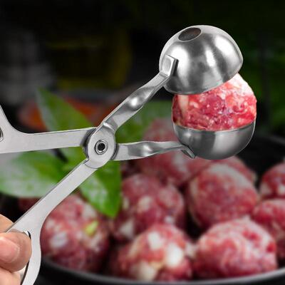 304不锈钢压肉丸子制作器炸鱼丸肉圆神器做小丸子的挖勺工具模具