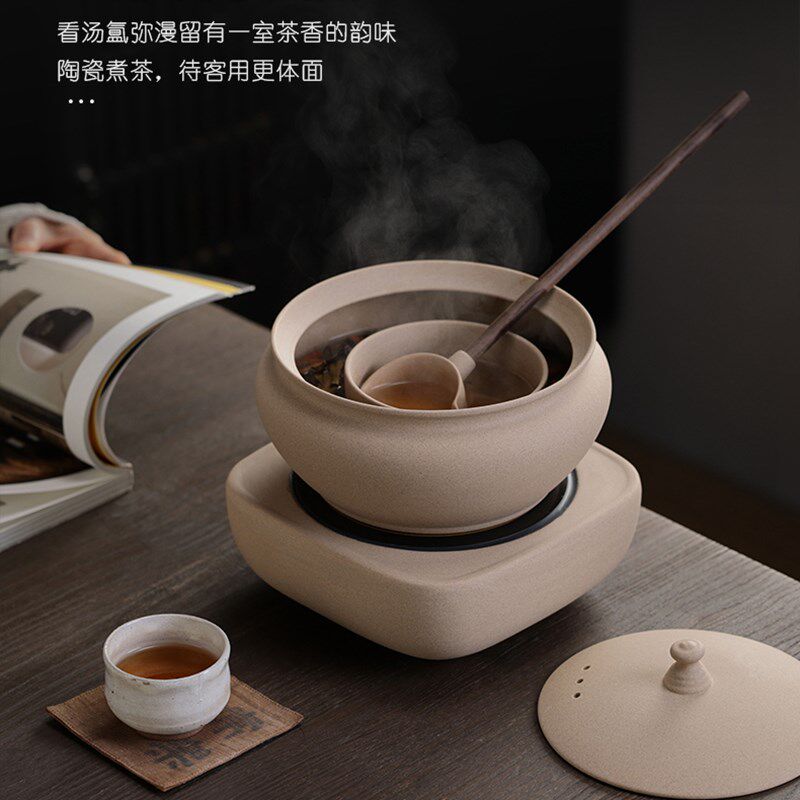老白茶古法煮茶器家用普洱煮茶炉一体围炉煮茶套装养生壶功夫茶具