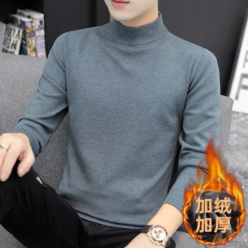 秋冬XS小码S号155矮个子半高领毛衣男女加绒加厚打底衣修身针织衫