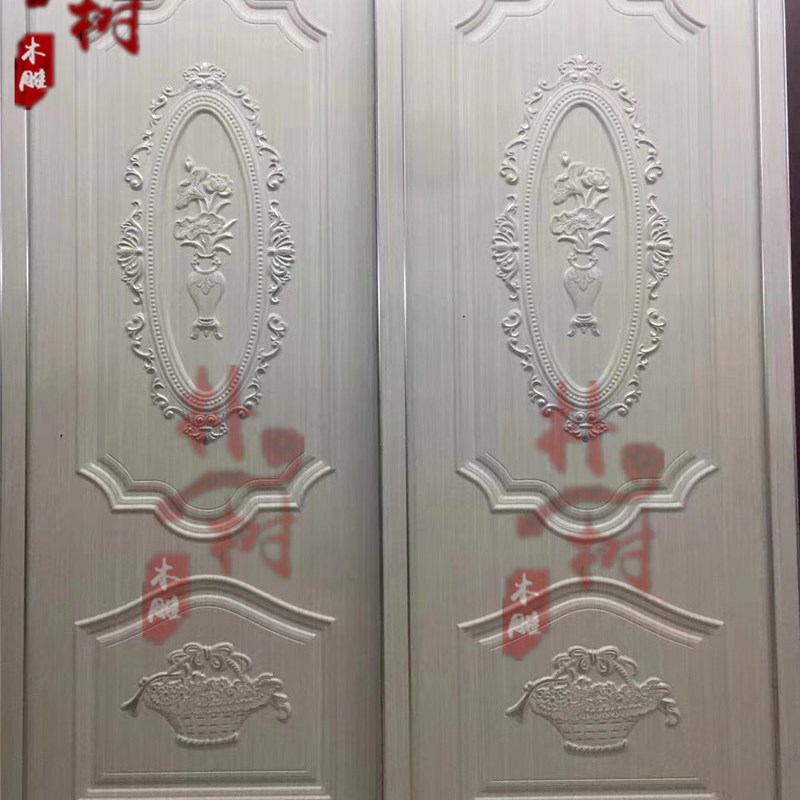 东阳木雕 欧式实木木门贴花 家具橱柜门木花 角花木饰品 门心贴片