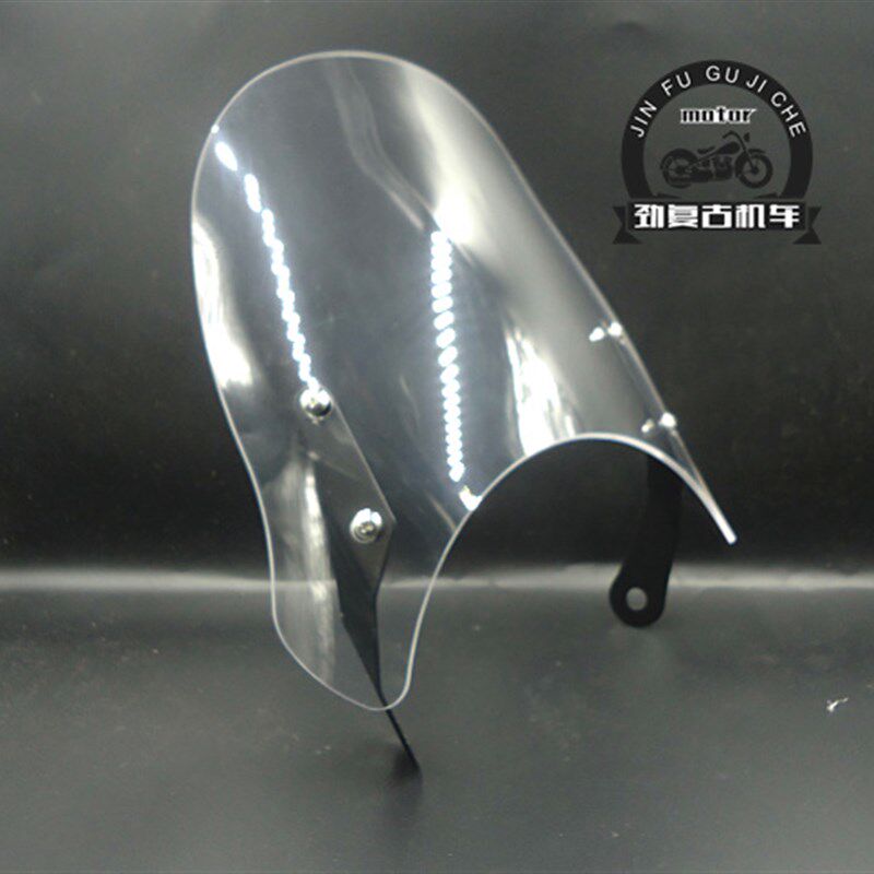 龙嘉V咖前挡风 鑫源400/440CB400棍王风挡 CB1100SR400小风挡天骏