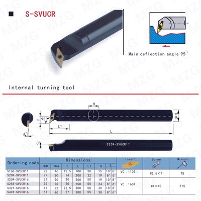 MZG车内孔避空镗孔刀杆S20R S25S -SVUBR11 SVUBL -SVUCR16 SVUCL
