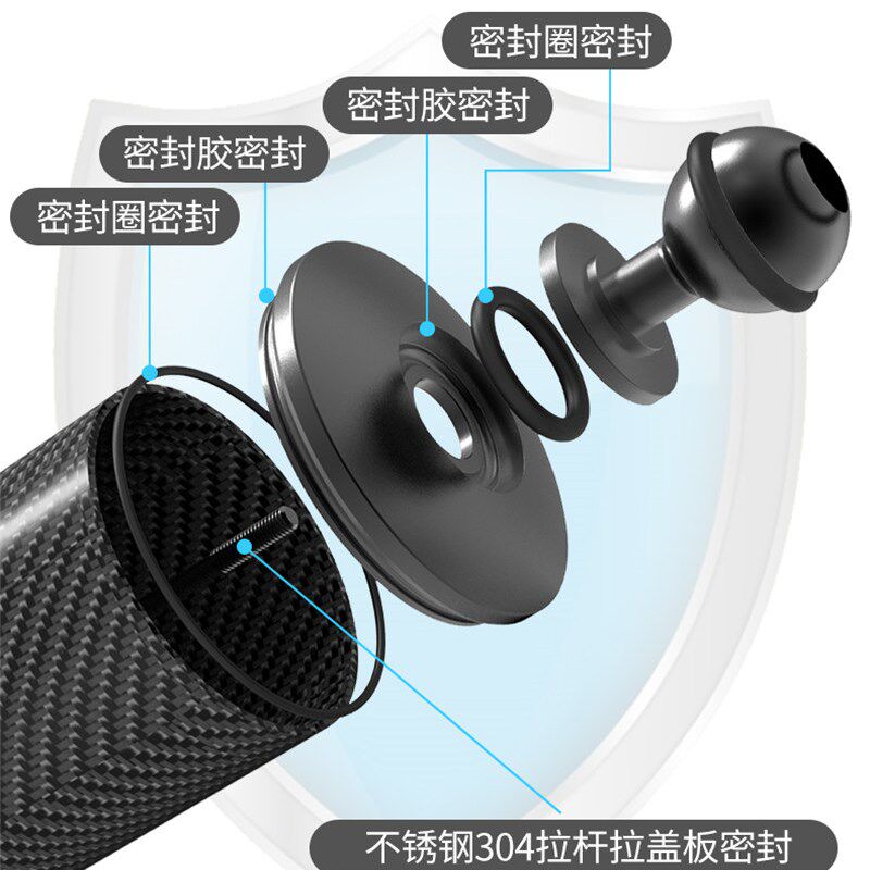 GOPRO11全新升级浮力臂三重防漏水D60一英寸球头碳纤浮力潜水灯臂
