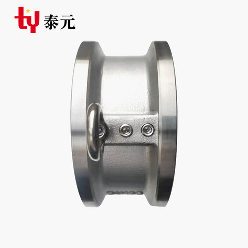 304不锈钢H76W-16P/C蝶形止回阀双瓣对夹式单向阀逆止阀DN40-300