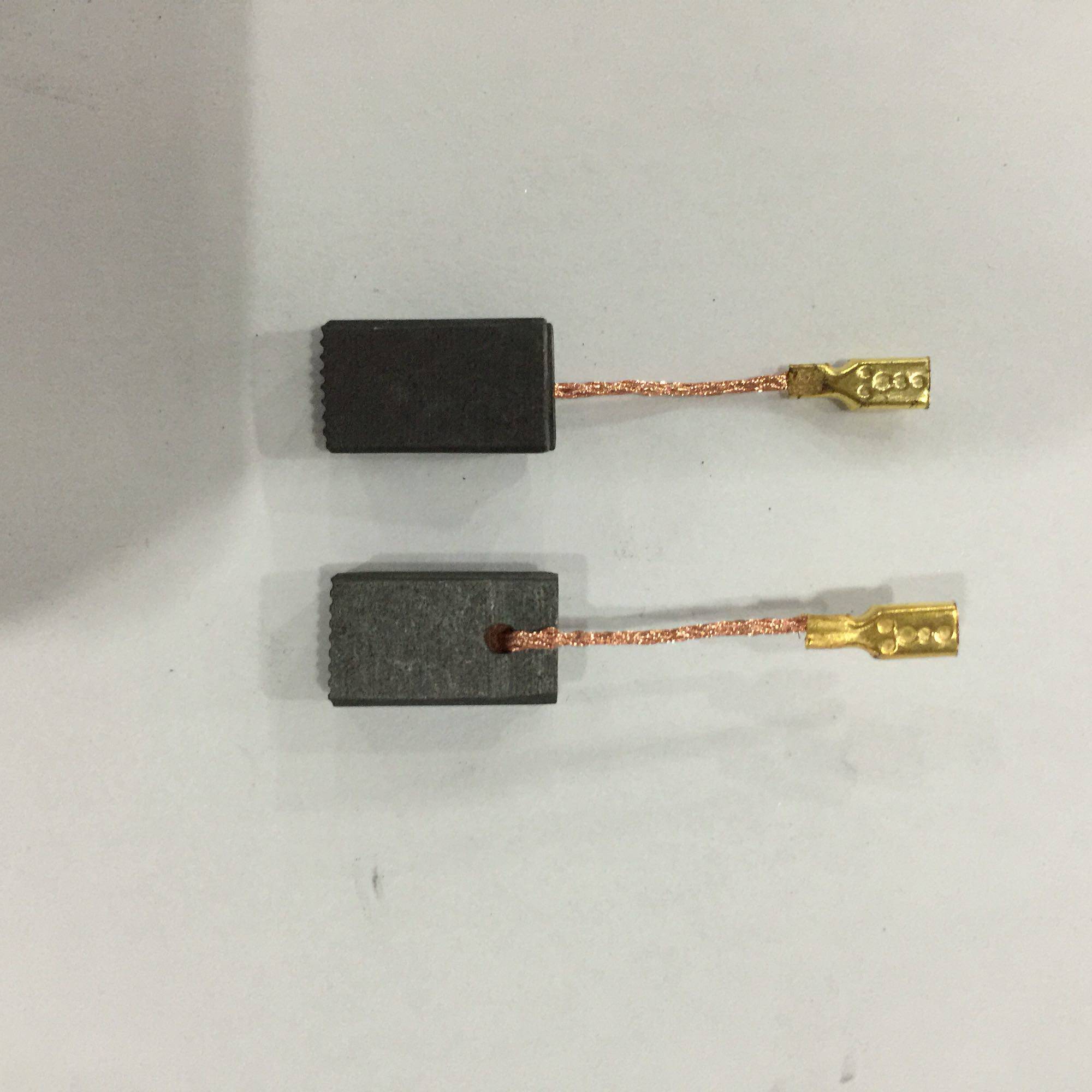 精品电动工具碳刷6*9*15 6*8.3*15 6.5*8*15插头式角磨机电刷