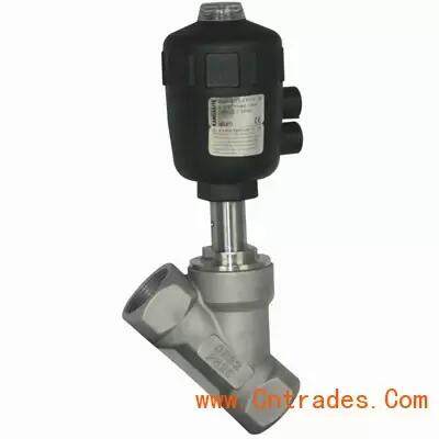 不锈钢丝扣气动角座阀JZ11W-16P
