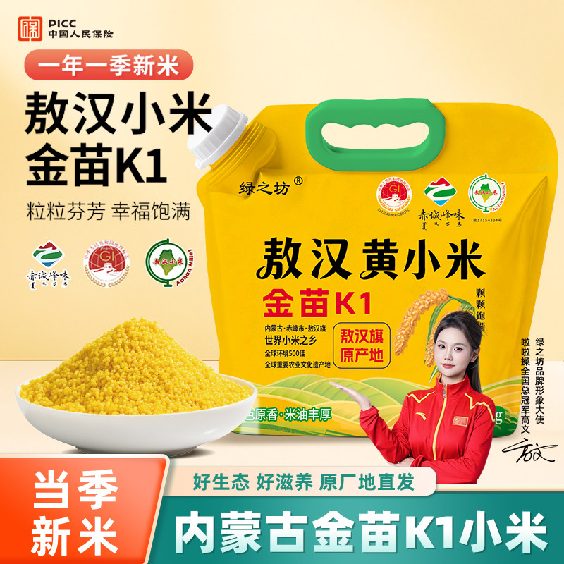 敖汉黄小米当季农家新米杂粮粥