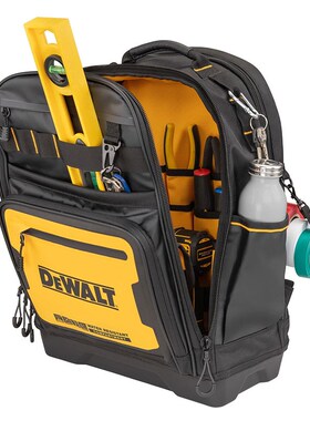 DEWALT得伟14寸工具包电工维修多功能加厚双肩背包防水防尘IP54