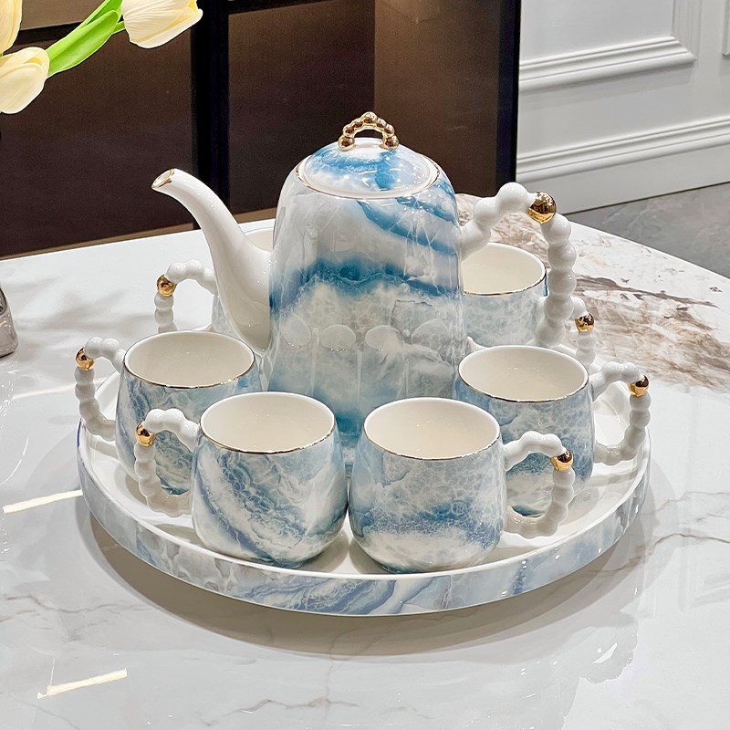 2026新款茶壶家用陶瓷泡茶壶茶杯子茶具杯具套装高档乔迁生日礼物