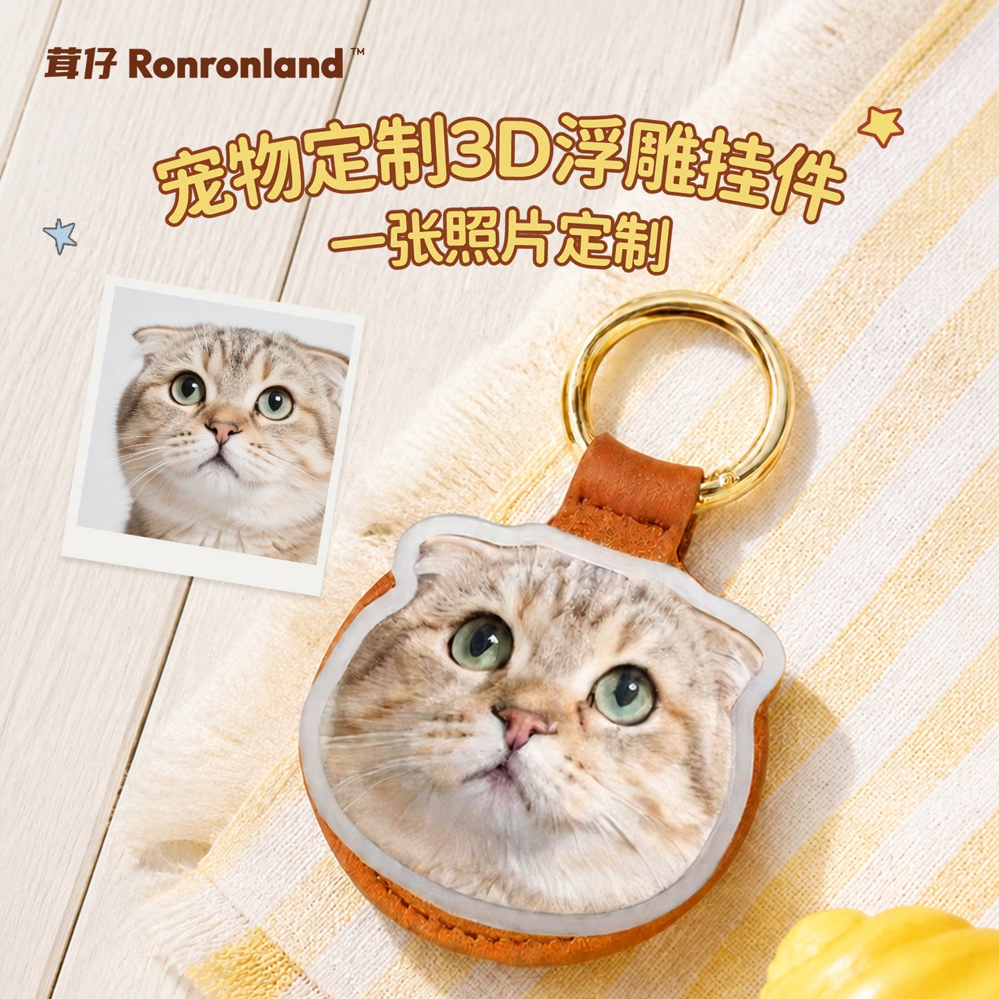 茸仔AI宠物定制生日礼物节日创意礼品DIY手办3D浮雕猫咪狗狗异宠图片