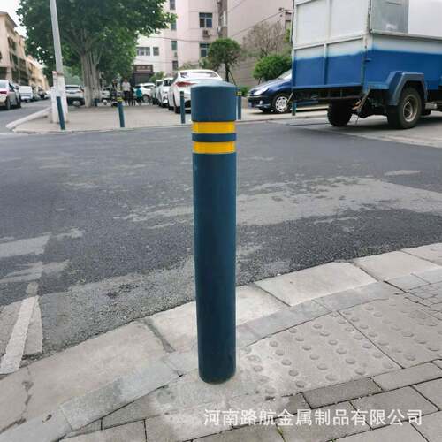 橡胶警示柱弹力柱道路柔性阻车柱水泥预埋防撞反光弹性柱隔离桩