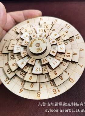 数字拼图摆饰 木板数字华容道转盘木制拼图玩具益智供应外贸出口