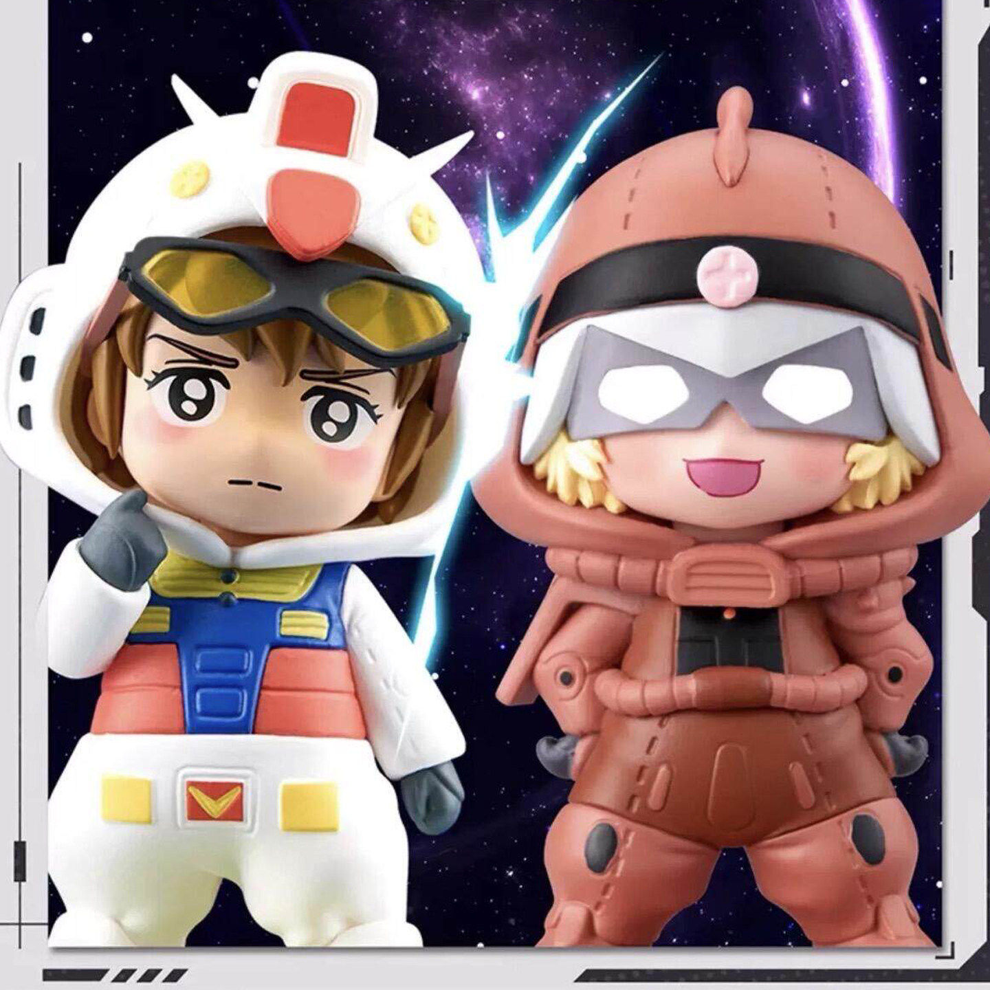 新品万代BNFIGURE Q睡衣高达二代机动战士盲盒宇宙世纪潮玩摆件男