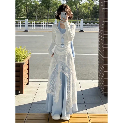 韩系巨好看早春季漂亮连