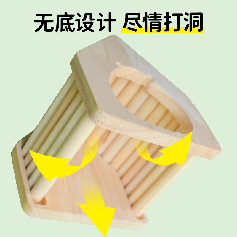 仓鼠窝金丝熊躲避屋玩具四季通用睡窝夏天防咬房子小木屋造景用品