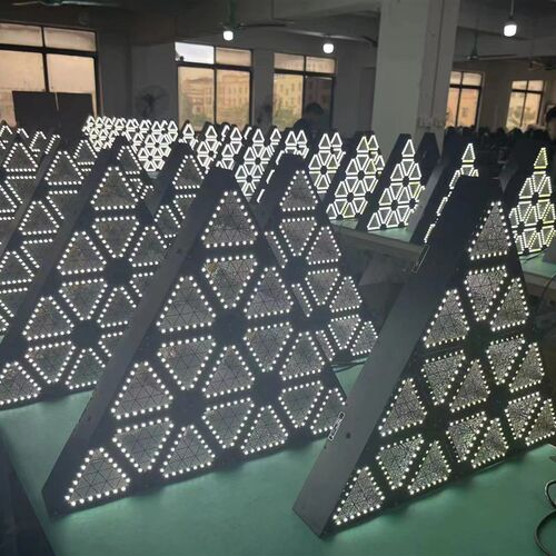酒吧复古三角灯清吧ktv包房娱乐场所背景灯全彩辅光矩阵灯效果灯