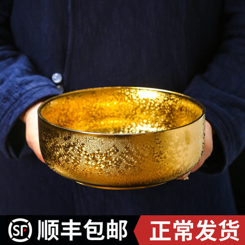 鎏金茶洗日式禅意家用水盂洗茶器洗茶碗茶道零配件茶桶缸陶瓷笔洗