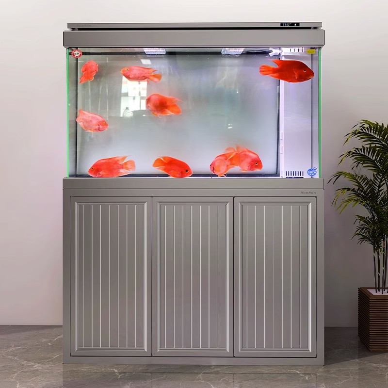 森森鱼缸客厅大型底过滤水族箱家用生态玻璃鱼缸落地屏风缸免换水