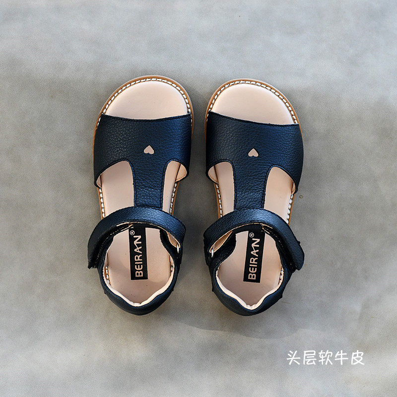 2026新款女童真皮公主凉鞋夏休闲凉鞋