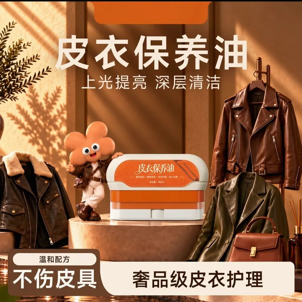 皮衣保养油皮革护理清洁剂真皮上光打蜡去污皮鞋皮夹克清理剂席秀