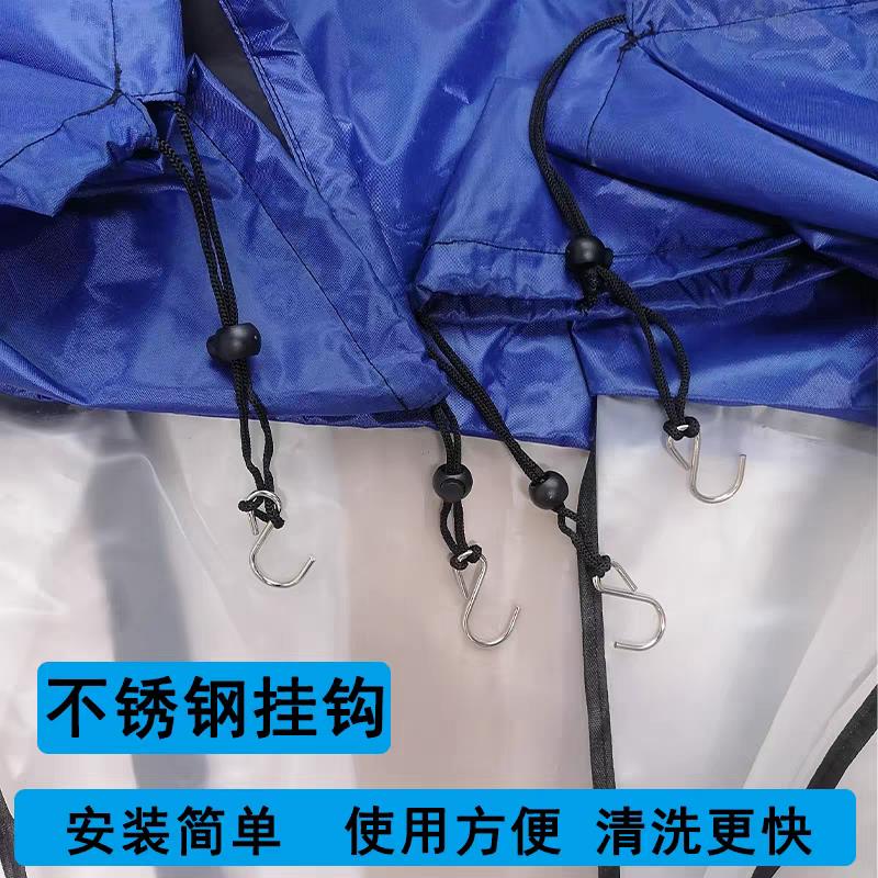 天花机清洗接水罩中央空调防水罩吸顶机天井顶用透明式防水袋耐磨