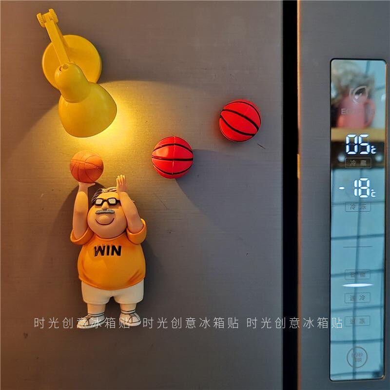 2025新款灌篮高手创意冰箱贴磁吸贴安西教练立体公仔入户门装饰