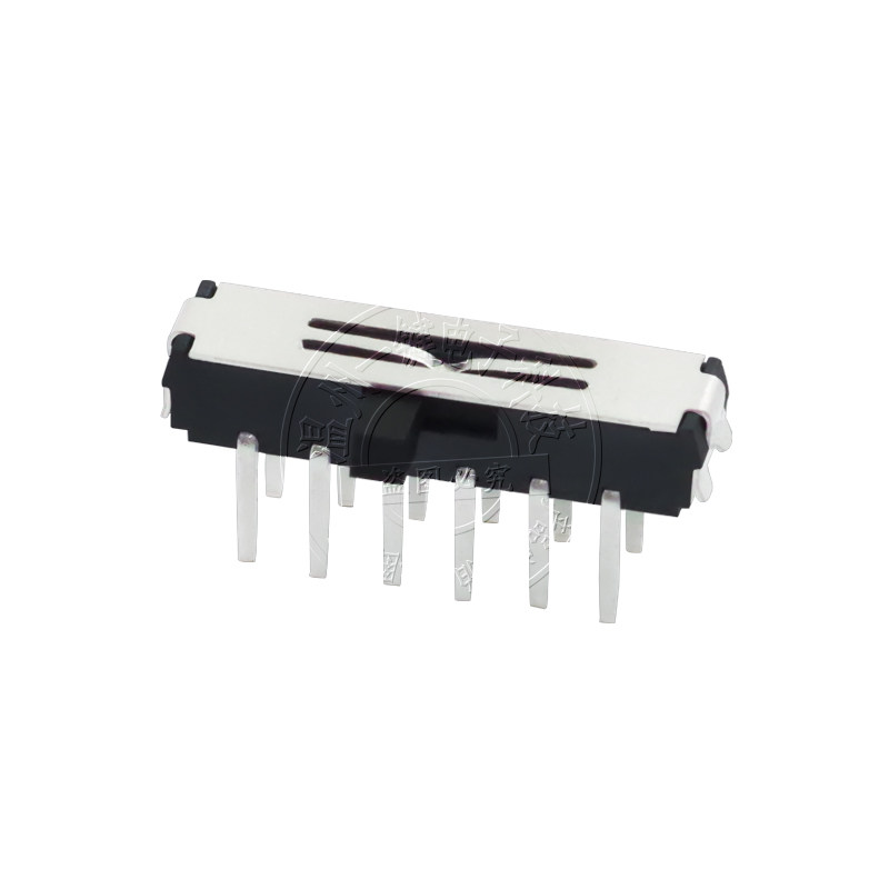 MSK-42D01小拨动 12脚2档MSK-09侧面卧式拨动开关微动 迷你型配件