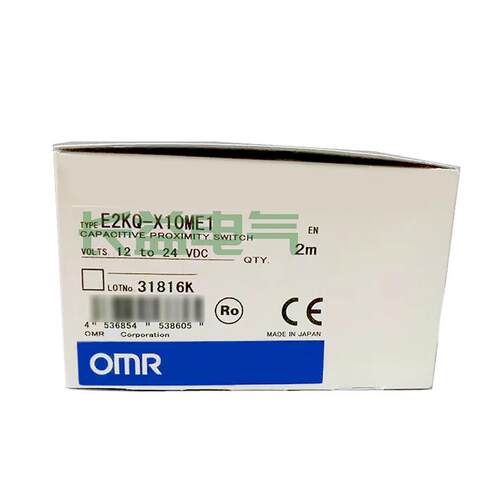 耐腐蚀油性特氟龙直流3线传感器E2KQ-X10ME1E2静电容量式接近开关