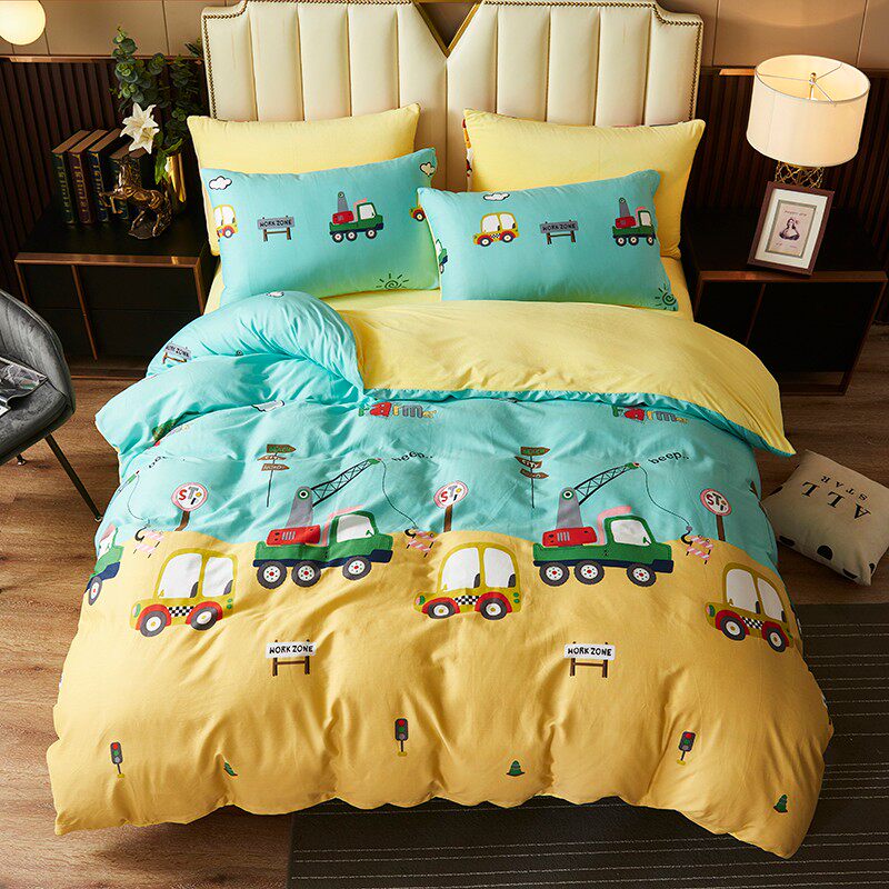 定做儿童冬季卡通ab面纯棉珊瑚绒被套单件冬天单面水晶法兰绒被罩