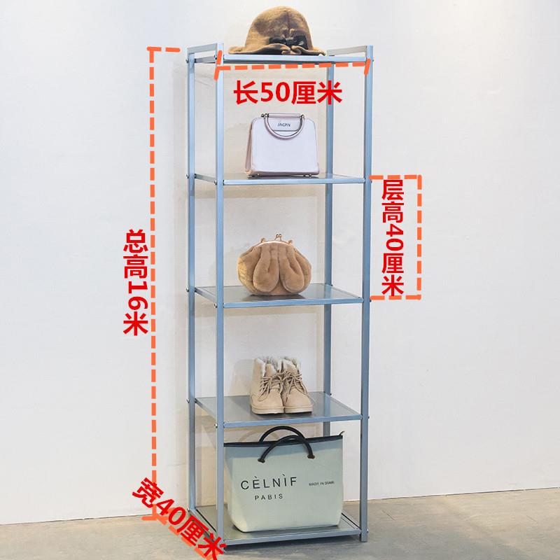 服装店展示架直播橱窗道具摆放鞋包包装饰五层陈列收纳置物柜展台