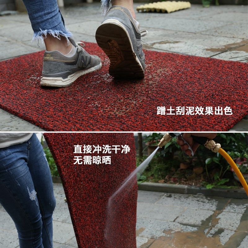 可裁剪丝圈进门地垫入户蹭土门垫门厅防滑垫客厅门外防水脚垫定制