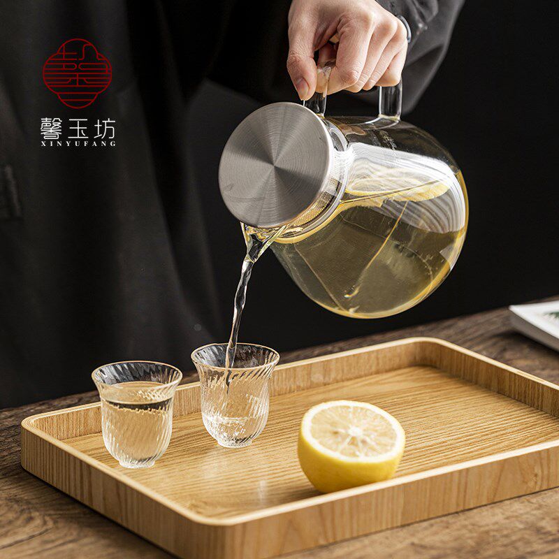 加大号便携玻璃泡茶壶家用烧水壶明火可烧电陶炉煮茶器围炉煮茶壶