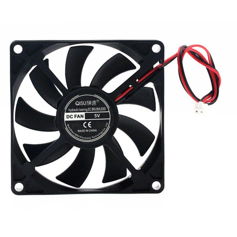旗速 双滚珠轴承 8015 24V 12V 5V 8CM 直流变频机箱散热风扇
