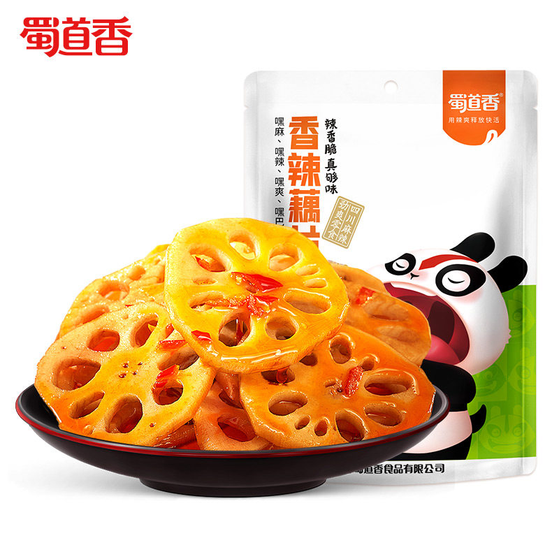 蜀道香辣味零食麻辣藕片解馋休闲卤味素食