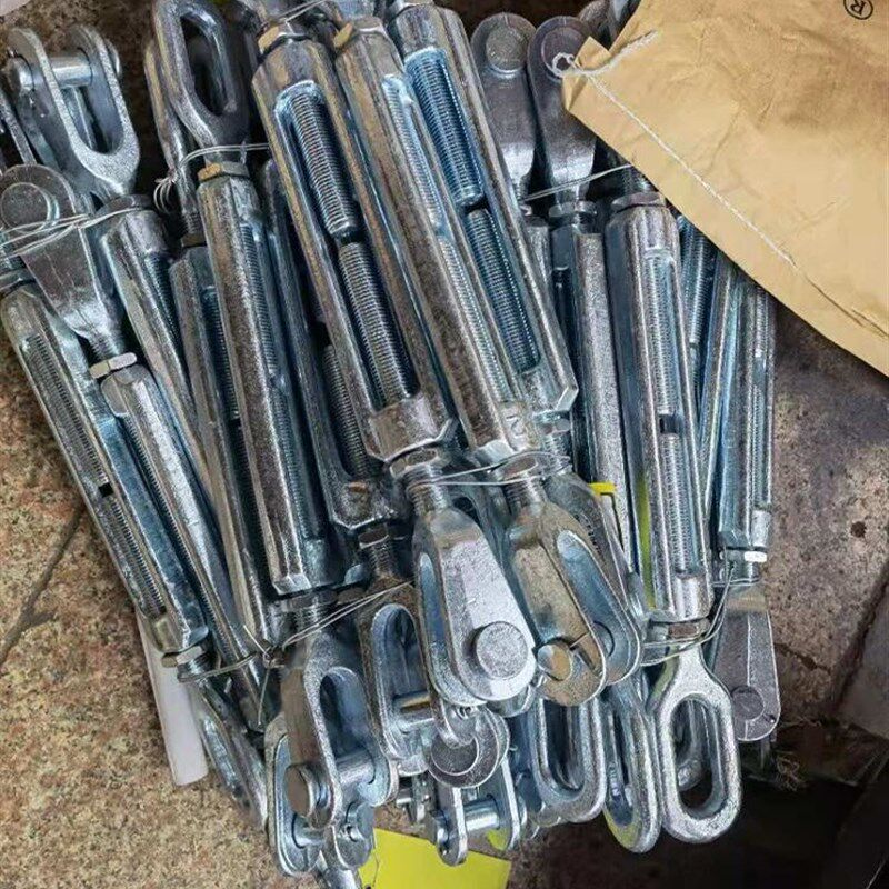 国标3818船用花篮螺丝拉紧器索具螺旋扣重型花兰螺栓钢丝绳拉紧器