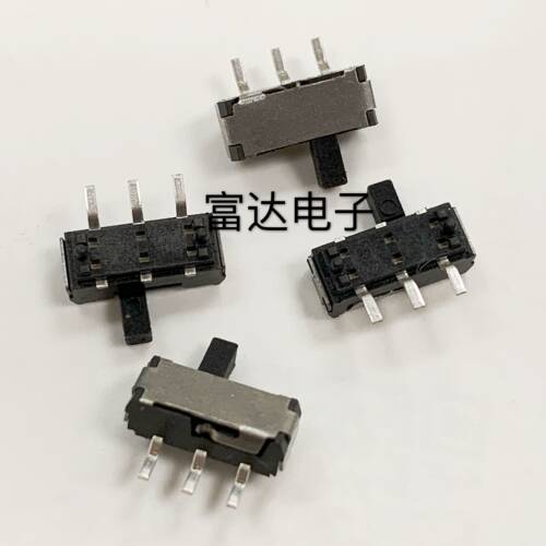 MSKT-12D14单边三脚卧式贴片小拨动开关3脚2档 侧面滑动迷你型 3H