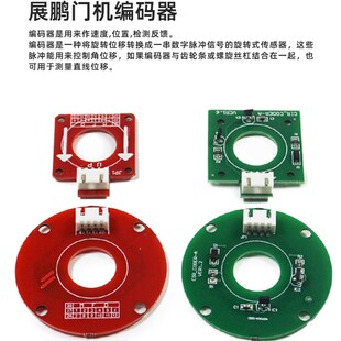 展鹏电梯门机编码器CIR-CODER-A/B/A5皮带轮方形圆形旋转式传感器