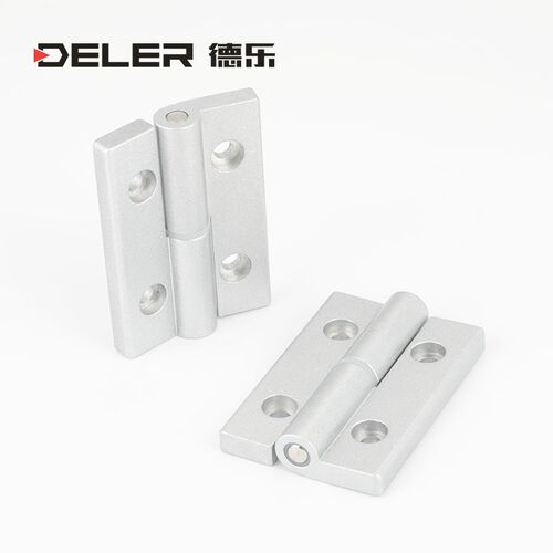 HHPNLK-S/HHPNRK-S铝型材弱电箱门小铰链铝合金拔插碟形本色铰链