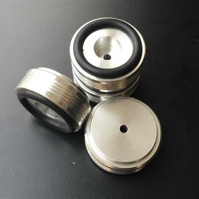 全铝银白色音箱减震脚垫 全铝机脚;脚架避震脚 (44X17mm)