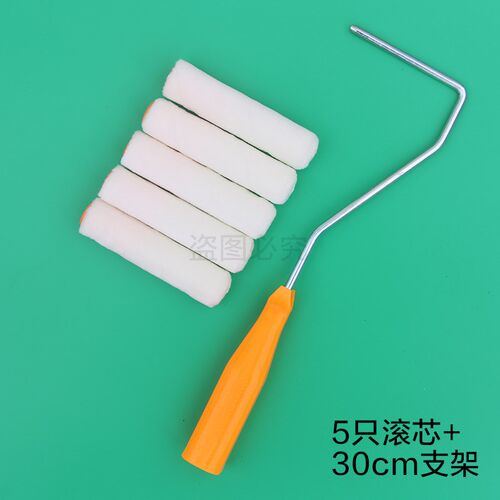 高档4寸羊毛拇指滚筒刷 迷你小滚筒刷 耐溶剂拇指 修边角滚刷包邮