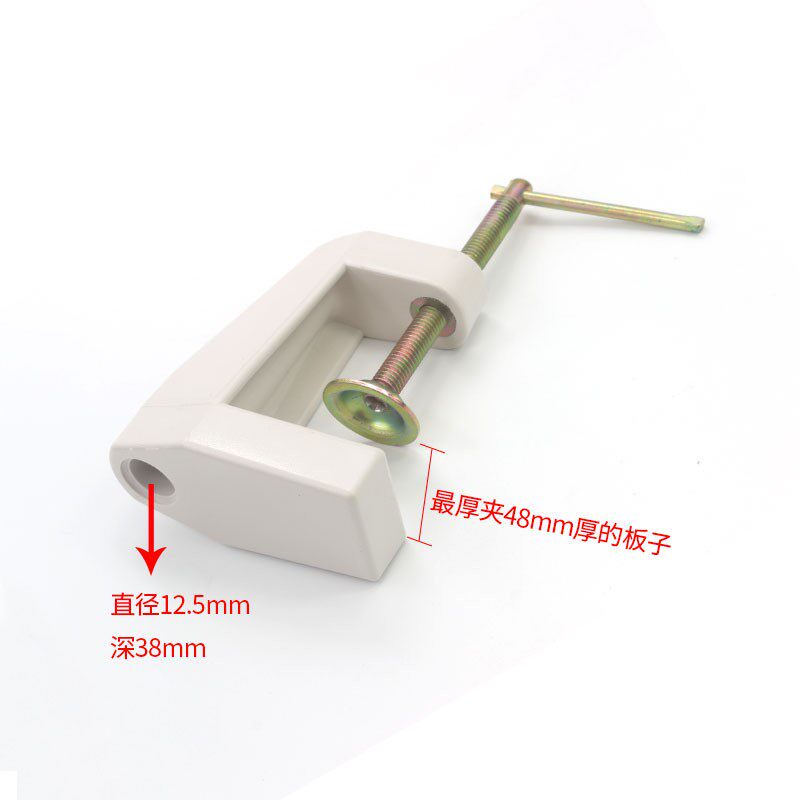 生达利可调节夹式放大镜台灯桌面工字夹鹅颈管工具夹固定底座支架