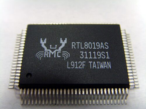 RTL8019AS  RTL8019A进口拆机带板 控制器(全新)RTL8019AS