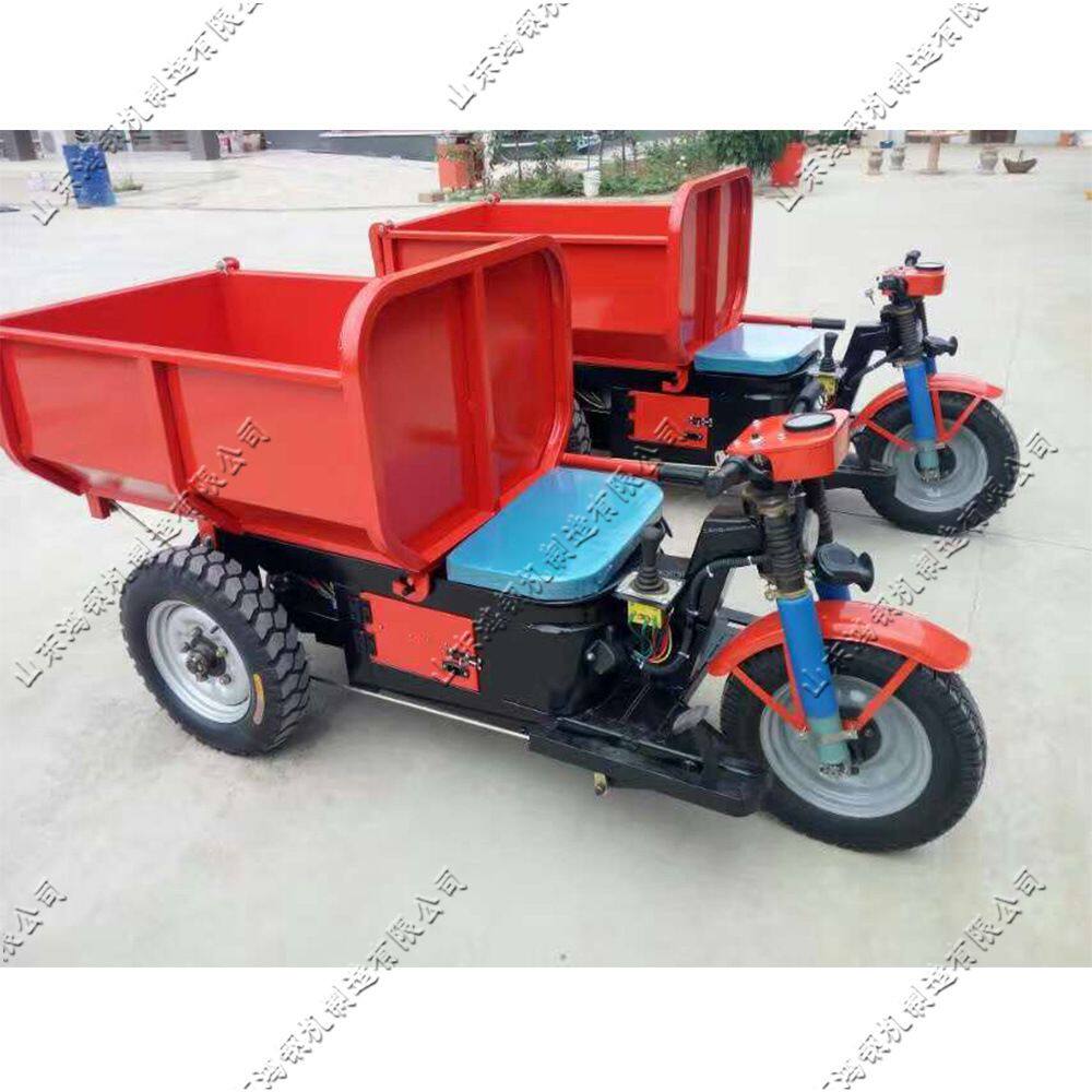 鸿钢小型三开门三轮车 建筑工地用电动三轮车 隧道施工工程翻斗车