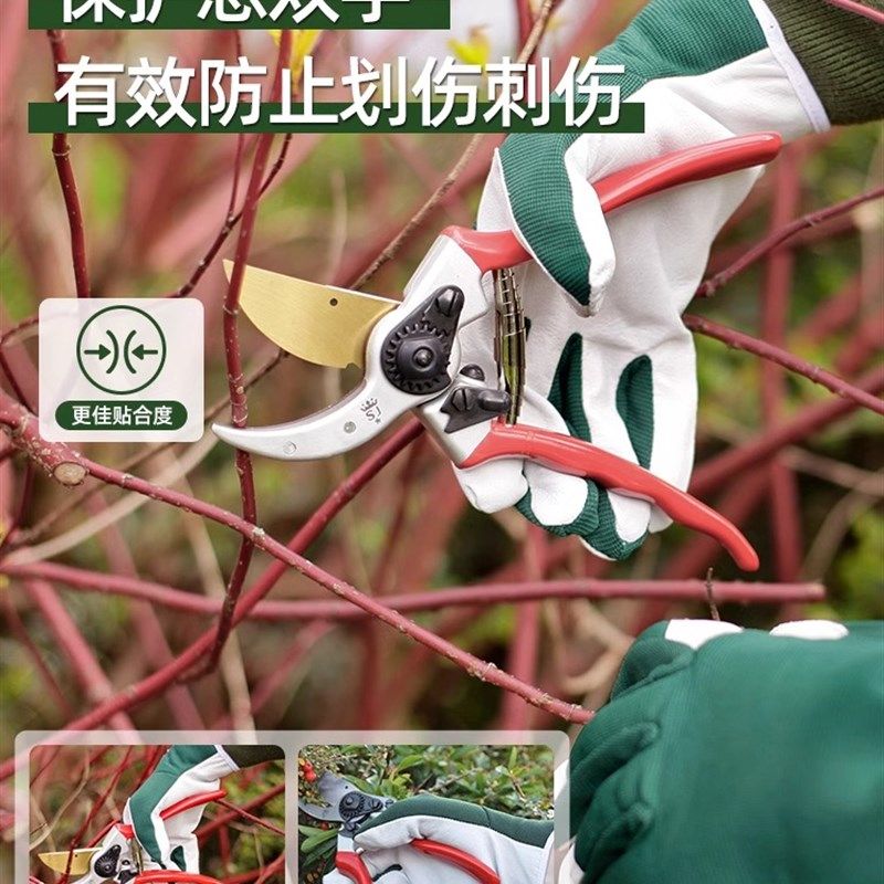 英国S&J进口皇家园艺防刺防扎手套花园玫瑰月季修剪防水防滑舒适