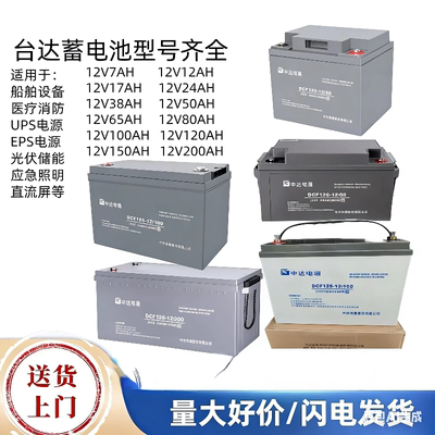 中达电通台达蓄电池DCF/12V17AH24AH38AH65AH100AH120AH 应急机房