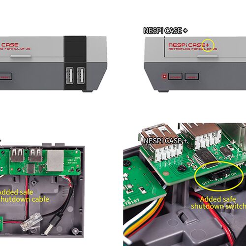 包邮 树莓派外壳 复古外壳 Retroflag NESPi Case B+送两千款游戏