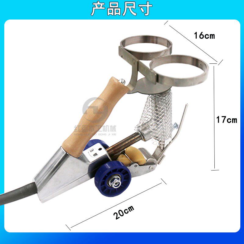 木宏木皮拼缝机 手提木皮缝合机手动拼宽修复拼花机热熔胶线