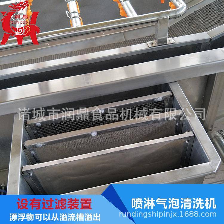 果蔬清洗机 清人参清洗机加工器菜 酥梨西800*3800芹去农残洗机