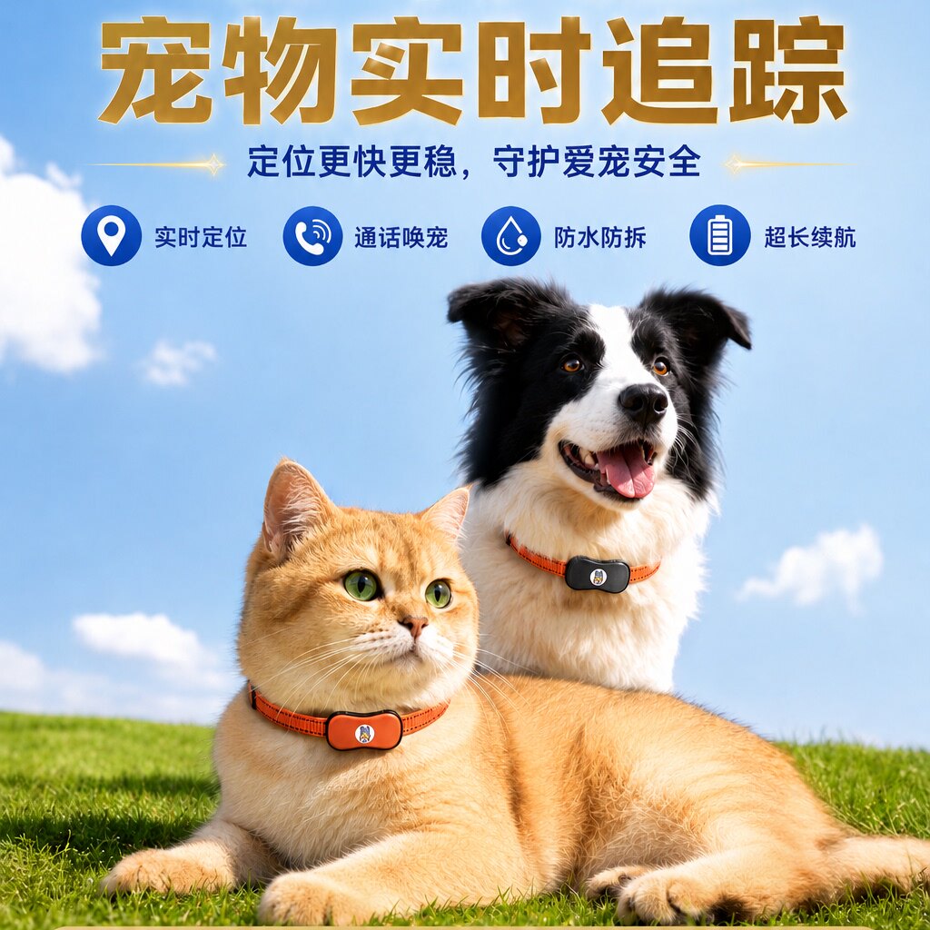 宠物定位器狗狗防丢失神器追踪猫咪gps项圈防水运动防走失跟踪器